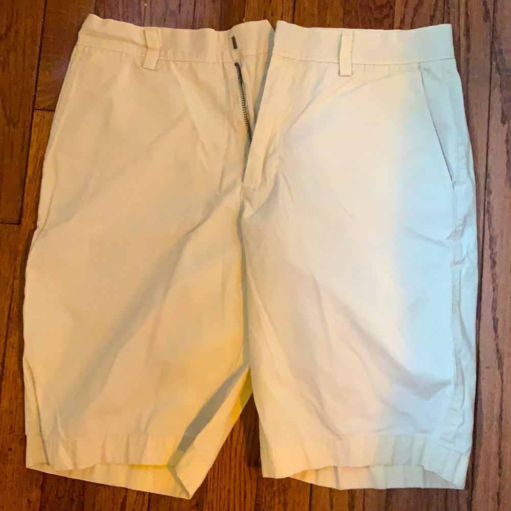 Light Yellow J Crew Khaki Shorts